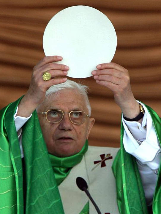 Anti Pope Benedict XVI large cookie new mass Loreto