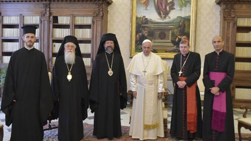 Anti-Pope Francis with delegate Eastern schismatics