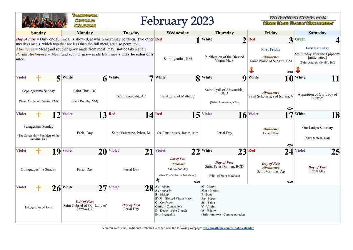 Month of February 2023