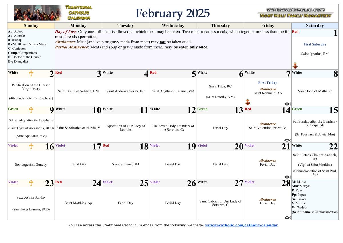 Month of February 2025