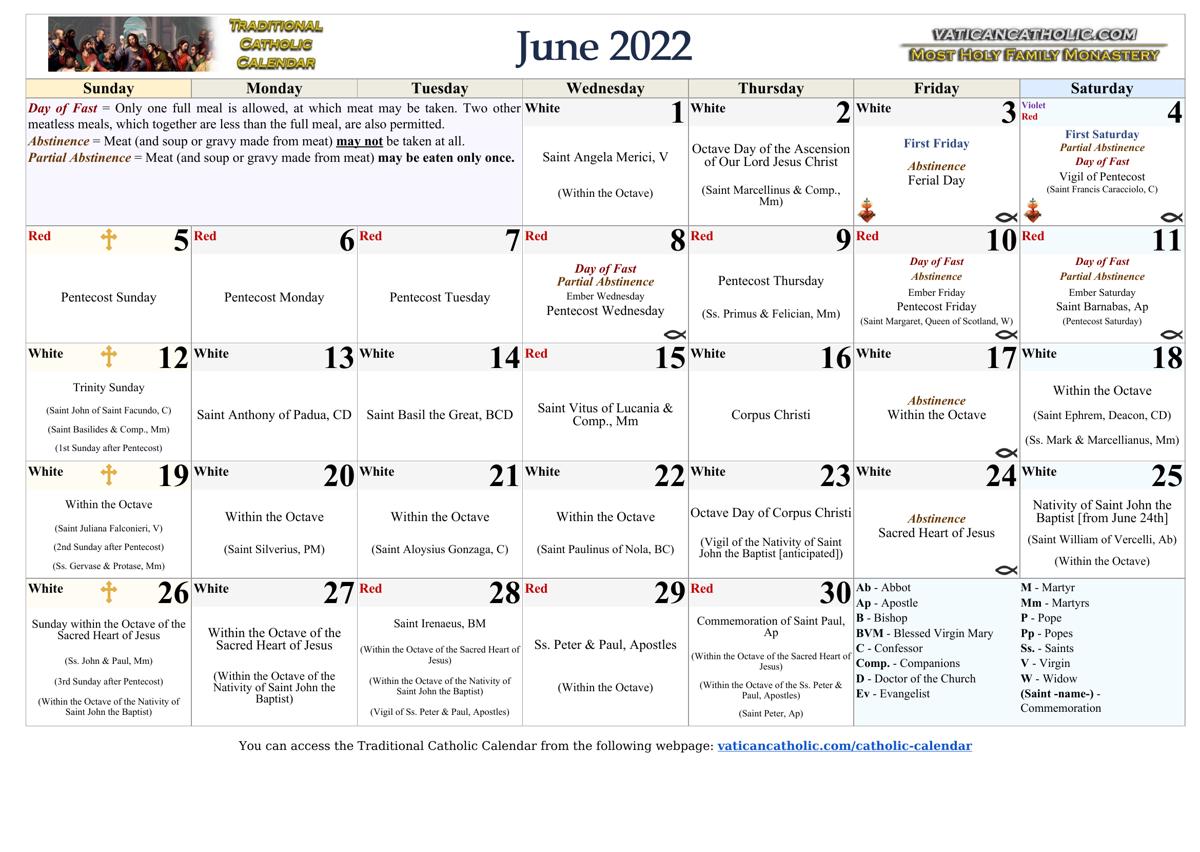 Month of June 2022