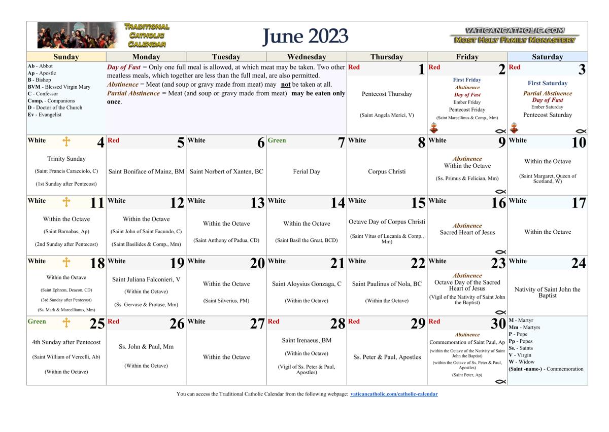 Month of June 2023