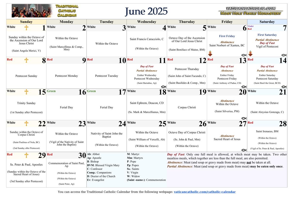 Month of June 2025