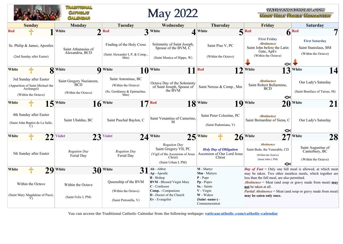 Month of May 2022
