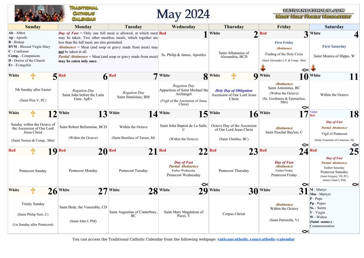 Month of May 2024
