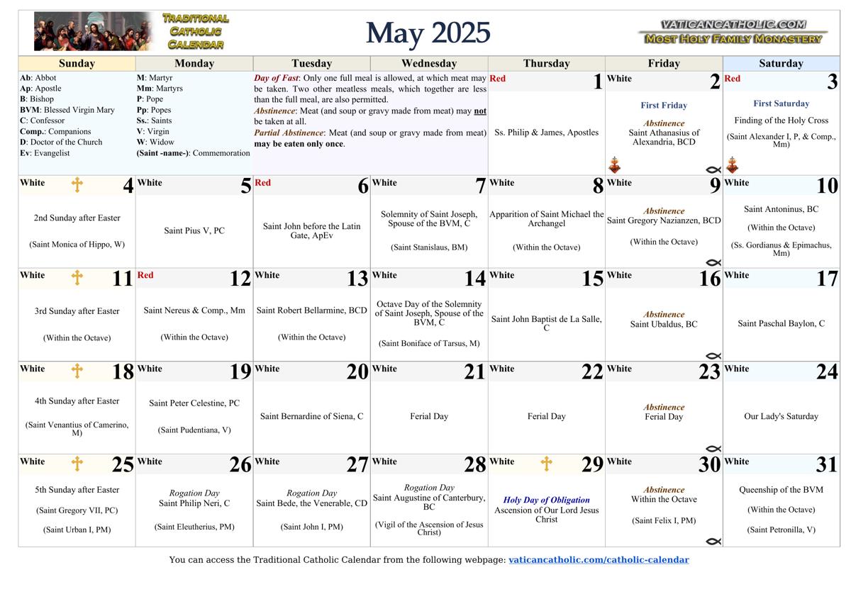 Month of May 2025