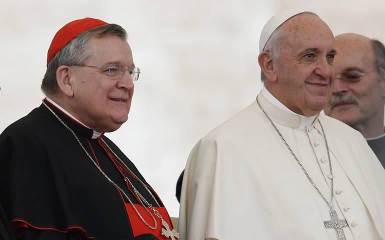 "Cardinal" Raymond Burke with Anti Pope Francis