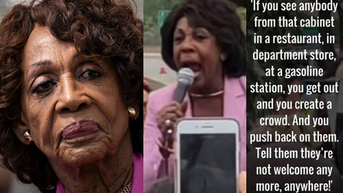 Waters: “There Will Be Blood In The Streets” Because Of Trump, Whether ...