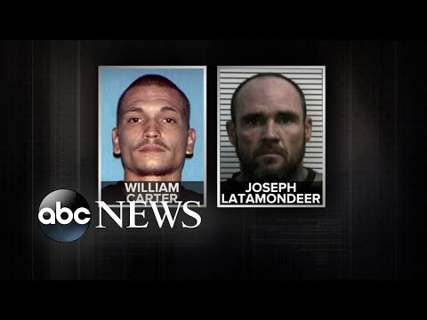 1 minute video: Manhunt for two inmates after a jail break in Missouri
